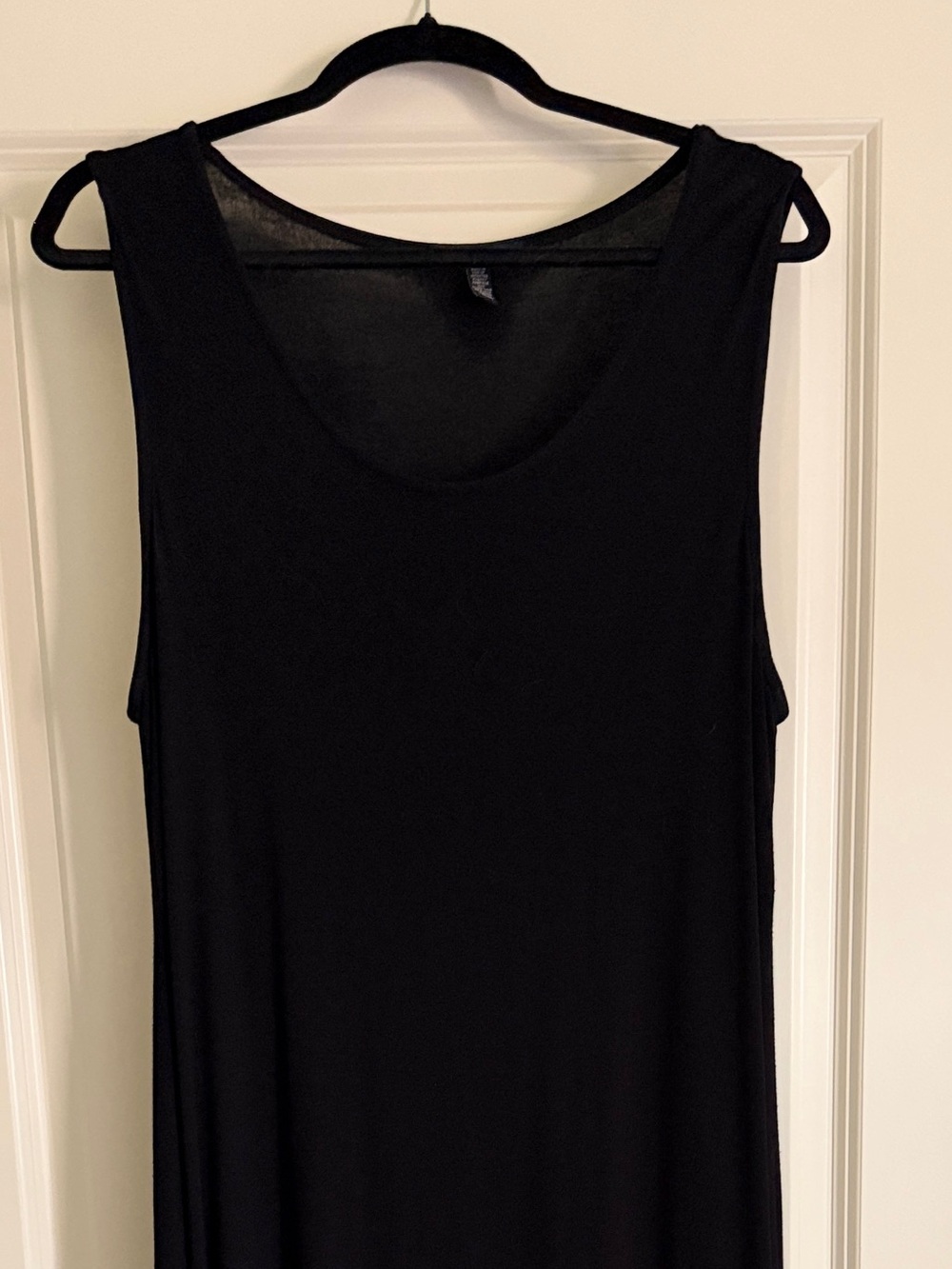 Eileen Fisher Black Sleeveless Maxi Dress